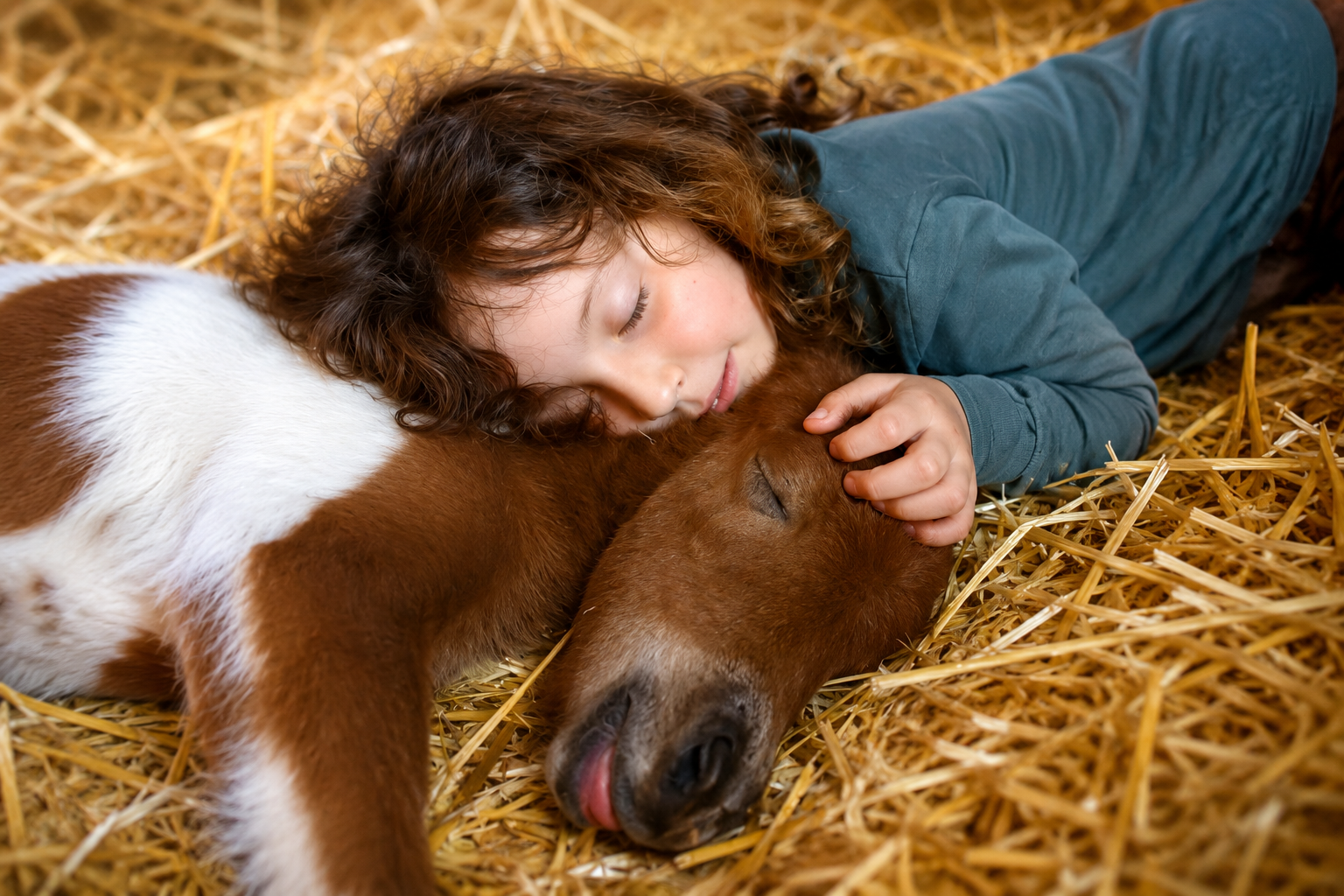 Kind auf einem Pony bei Kleine Reiter