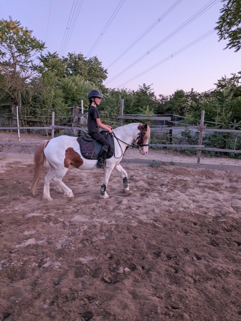 Kind und Pony bei Kleine Reiter