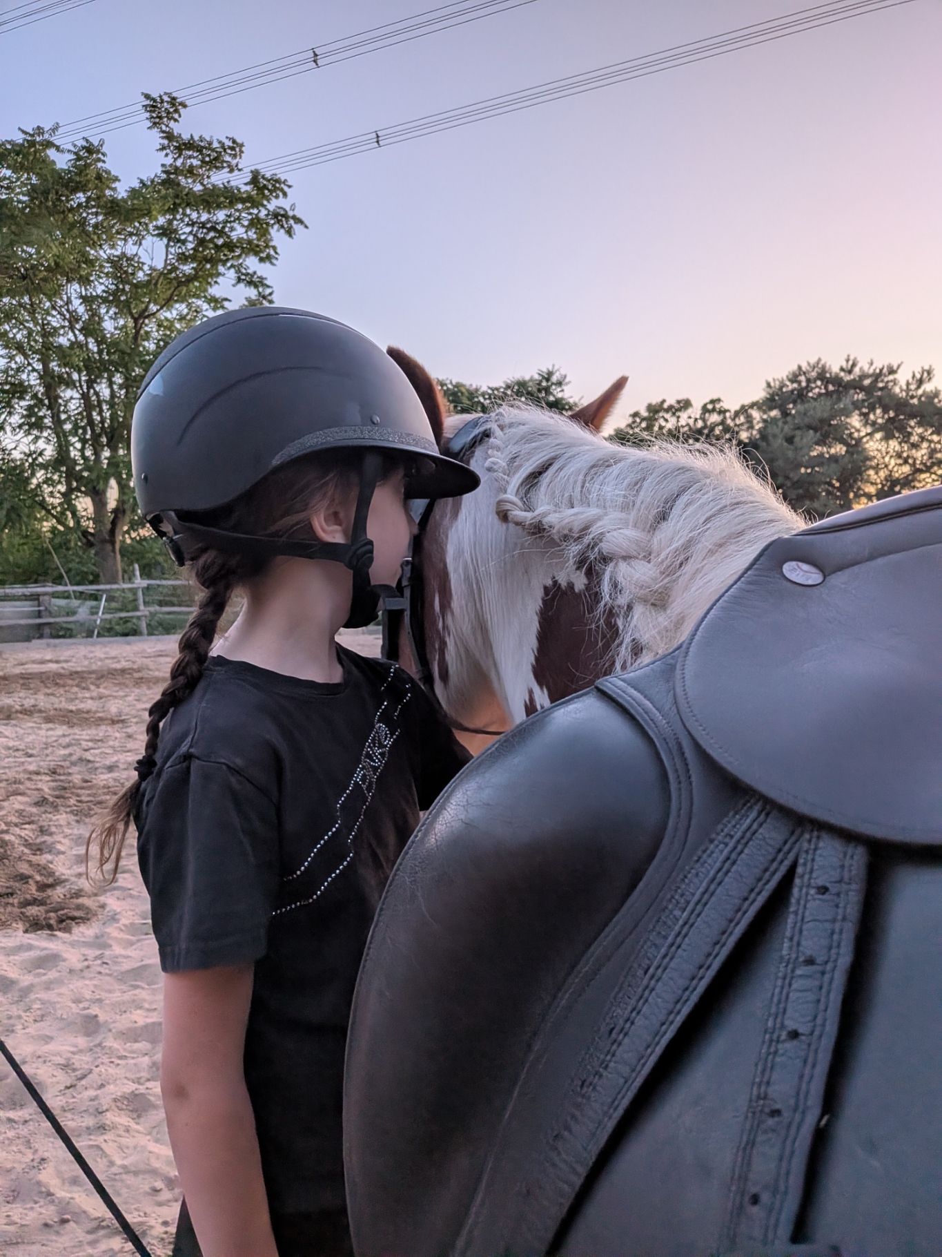 Marie-Claire mit Pferd